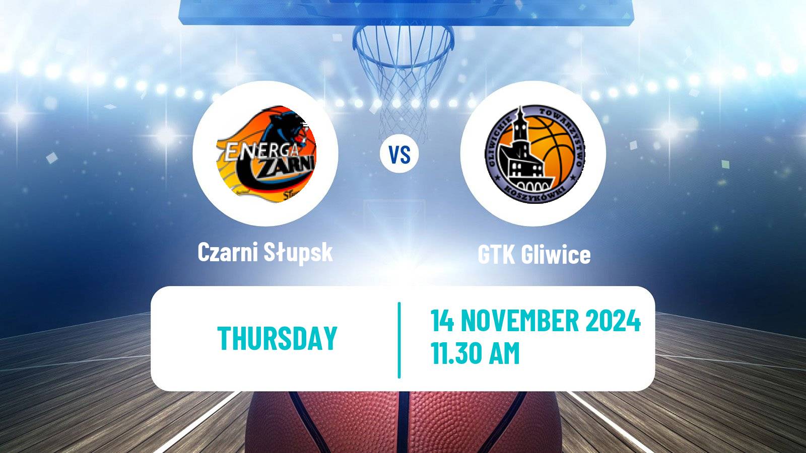 Basketball Polish Basket Liga Czarni Słupsk - GTK Gliwice