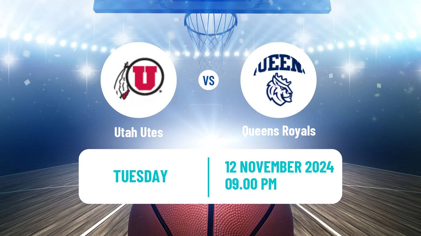 Basketball NCAA College Basketball Utah Utes - Queens Royals