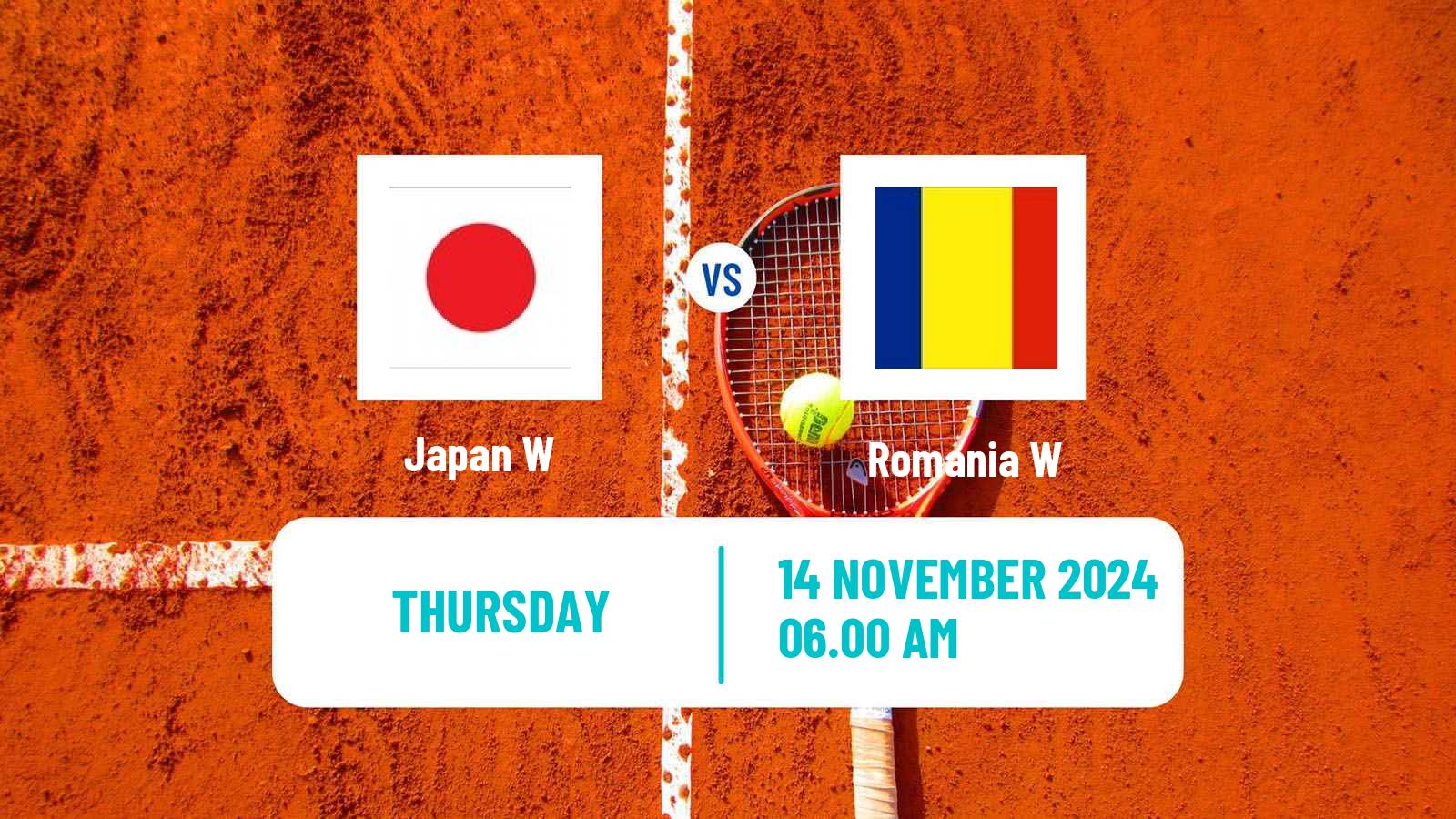 Tennis WTA Billie Jean King Cup World Group Teams Japan W - Romania W