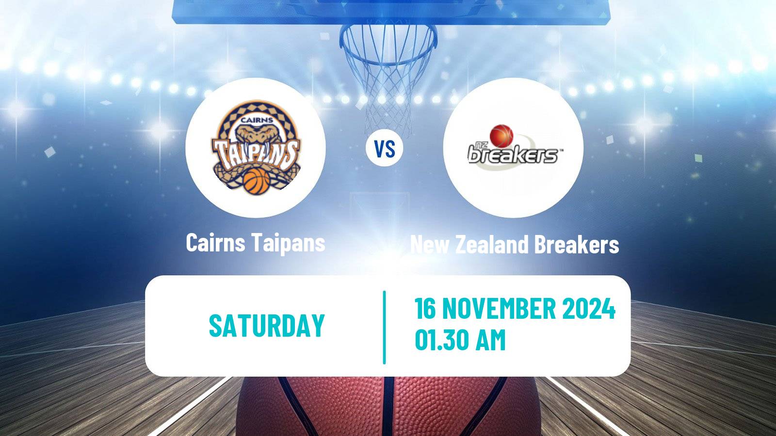 Basketball Australian NBL Cairns Taipans - New Zealand Breakers