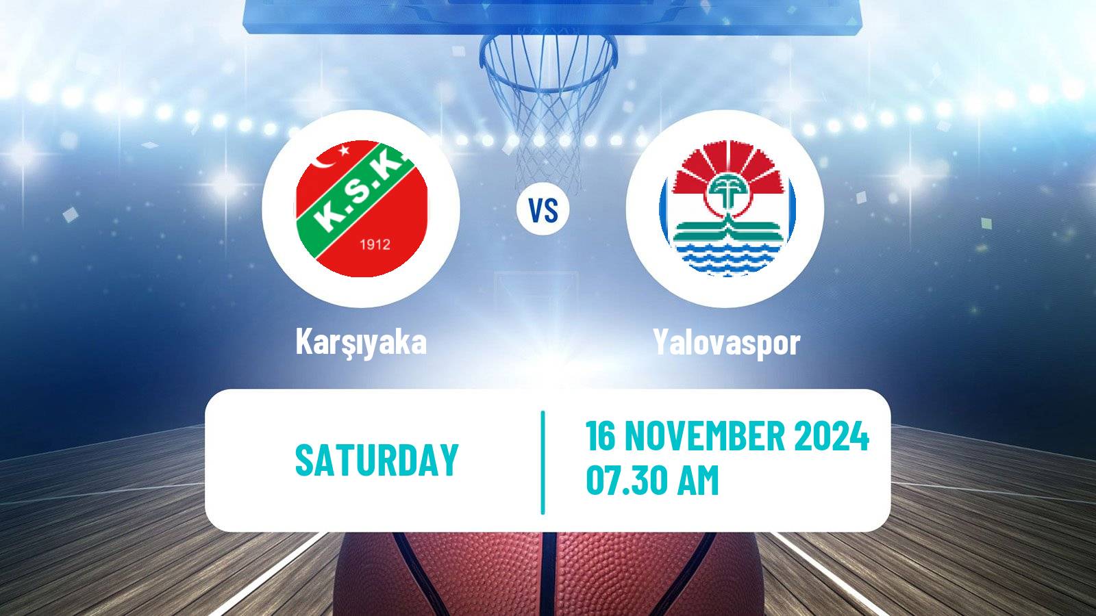 Basketball Turkish Basketball Super Ligi Karşıyaka - Yalovaspor