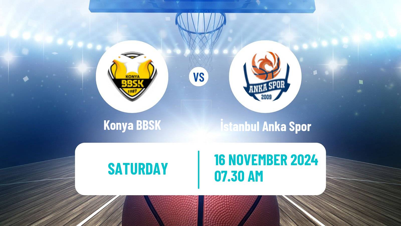 Basketball Turkish TBL Konya BBSK - İstanbul Anka Spor