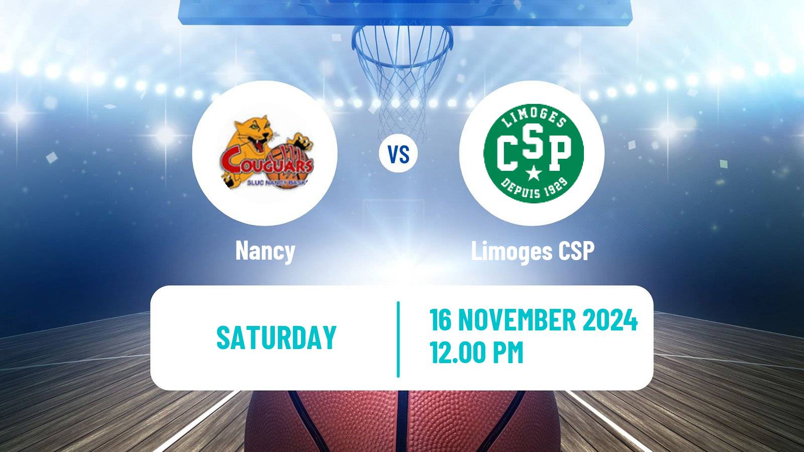 Basketball French LNB Nancy - Limoges