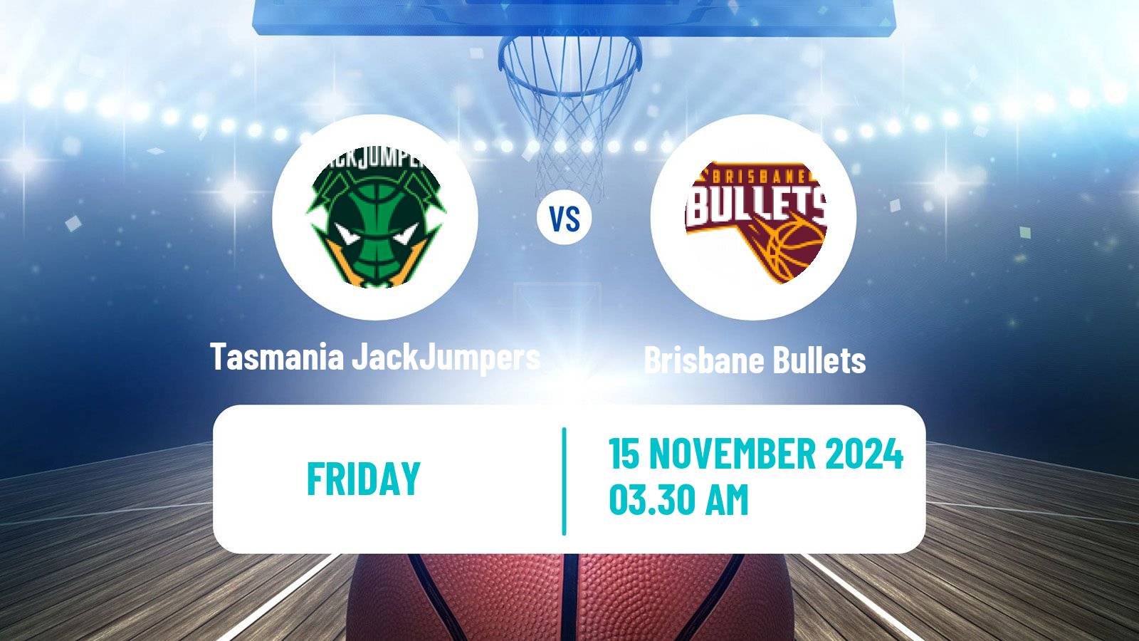 Basketball Australian NBL Tasmania JackJumpers - Brisbane Bullets