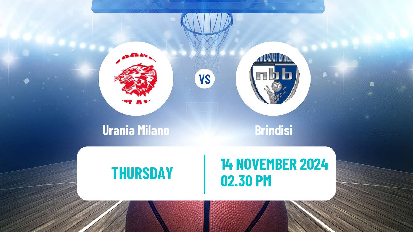 Basketball Italian Serie A2 Basketball Urania Milano - Brindisi