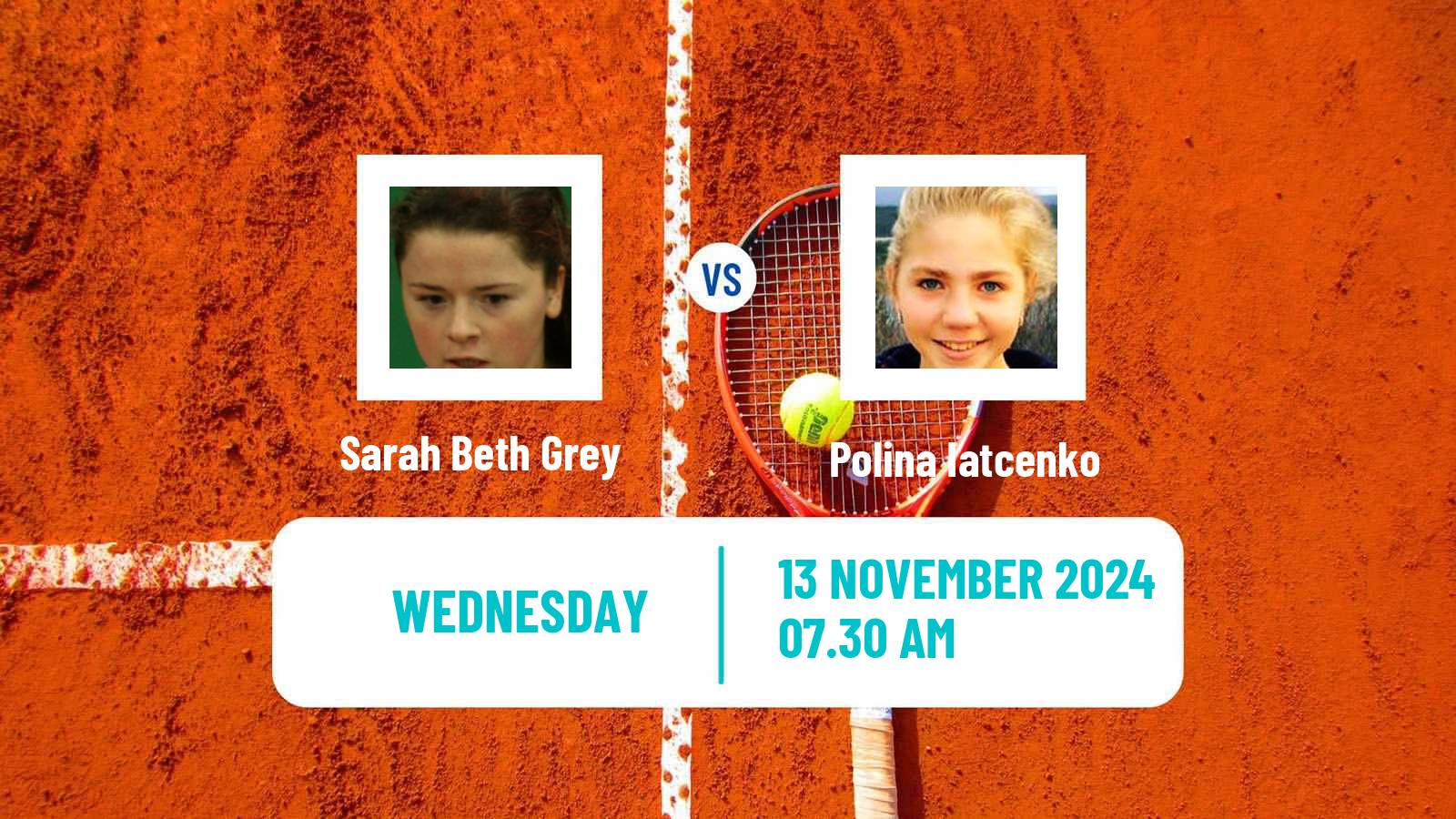 Tennis ITF W50 Funchal Women Sarah Beth Grey - Polina Iatcenko