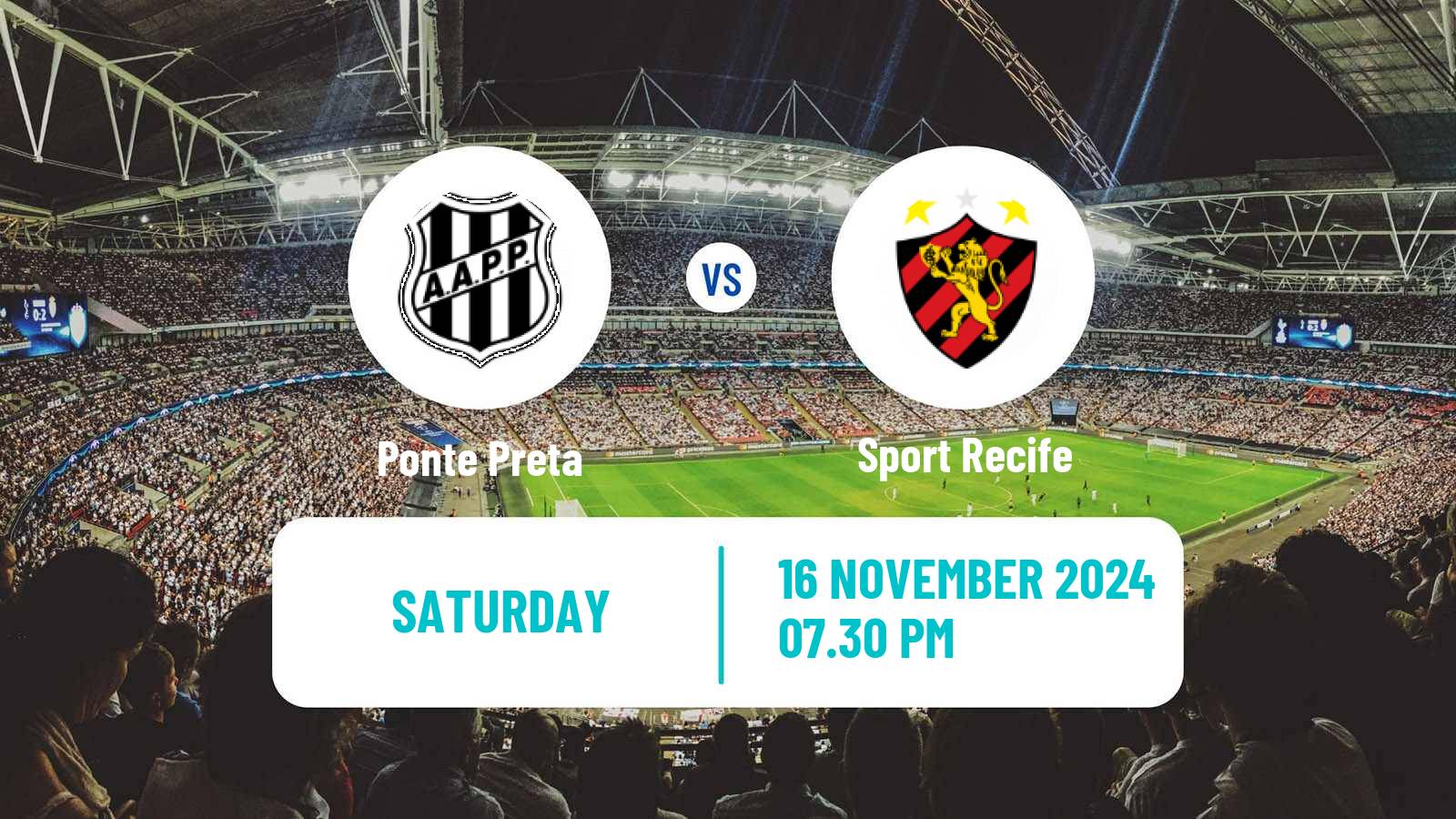 Soccer Brazilian Serie B Ponte Preta - Sport Recife