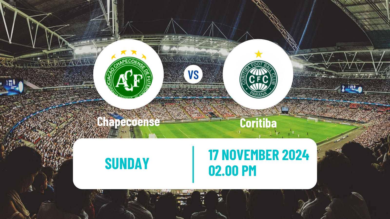 Soccer Brazilian Serie B Chapecoense - Coritiba