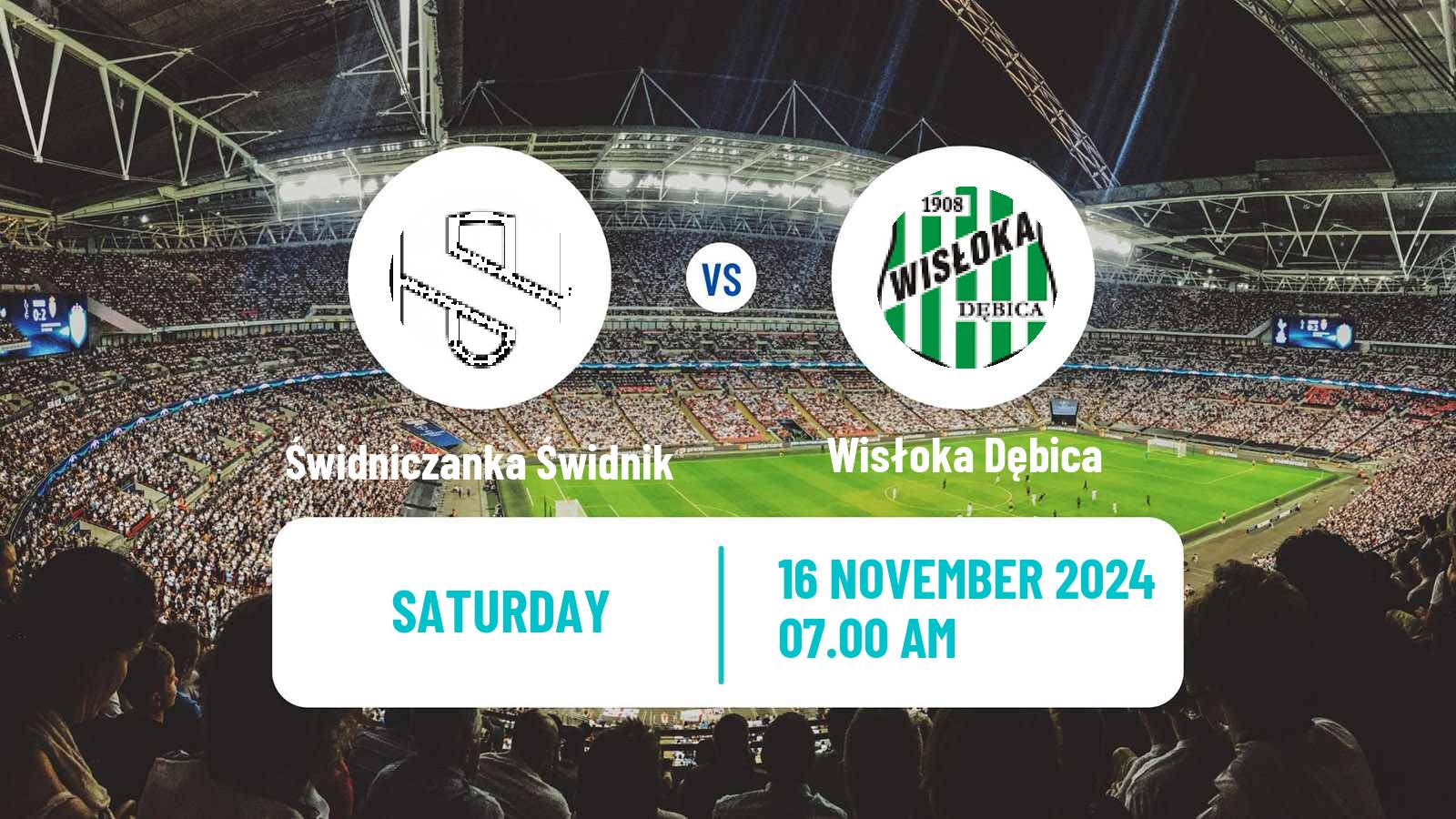 Soccer Polish Division 3 - Group IV Świdniczanka Świdnik - Wisłoka Dębica