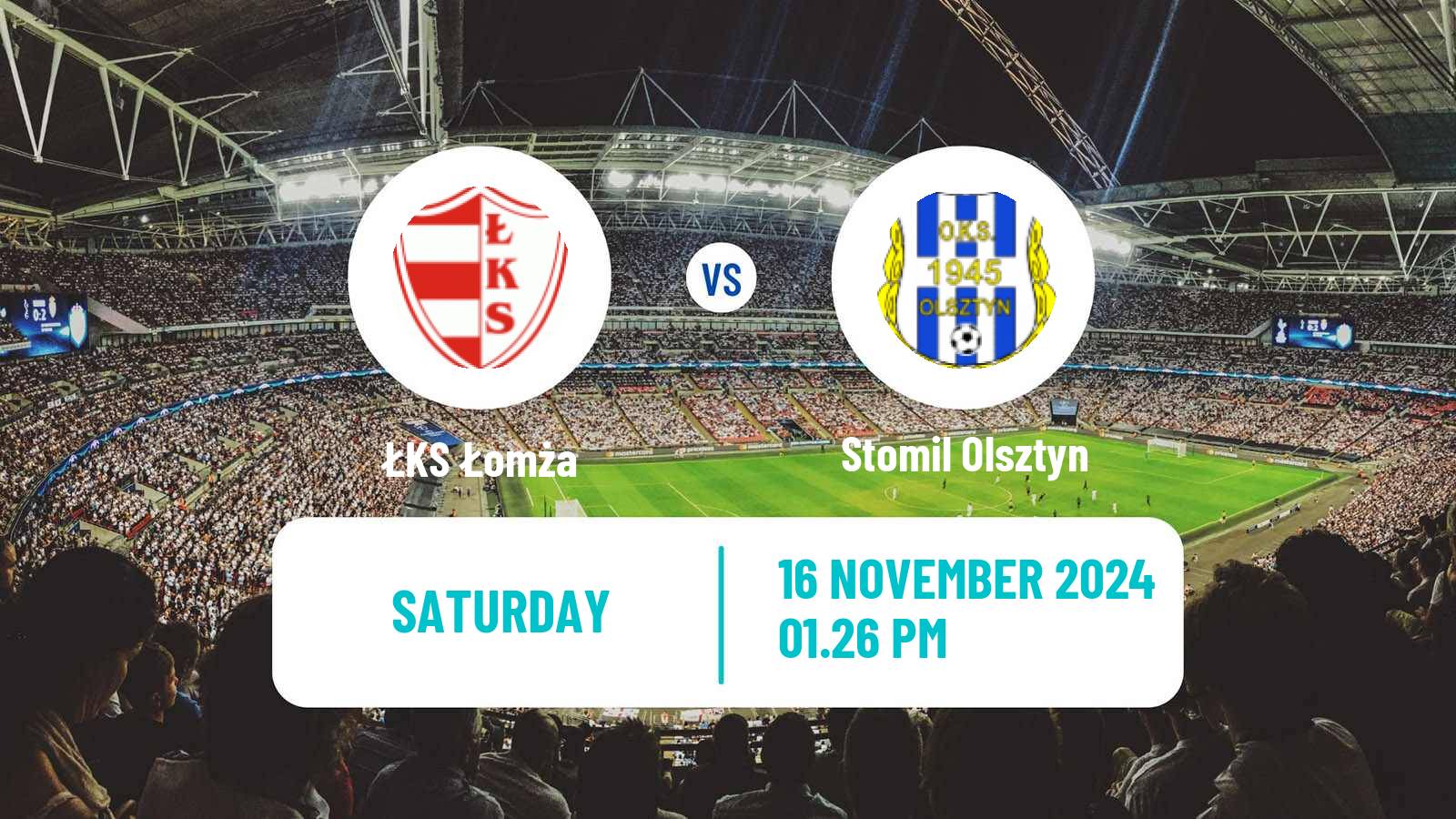 Soccer Polish Division 3 - Group I ŁKS Łomża - Stomil Olsztyn