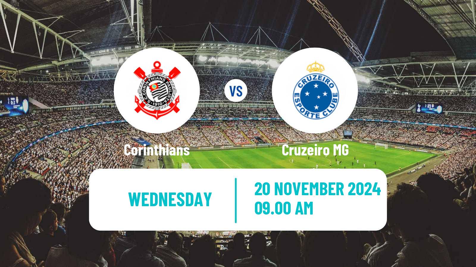 Soccer Brazilian Serie A Corinthians - Cruzeiro