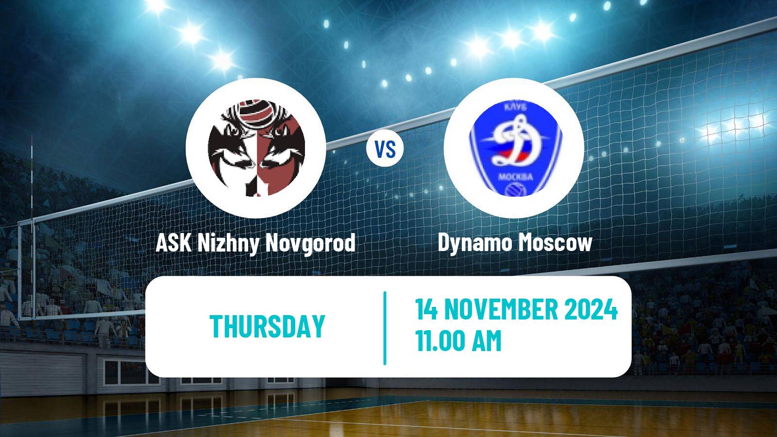 Volleyball Russian Super League Volleyball ASK Nizhny Novgorod - Dynamo Moscow