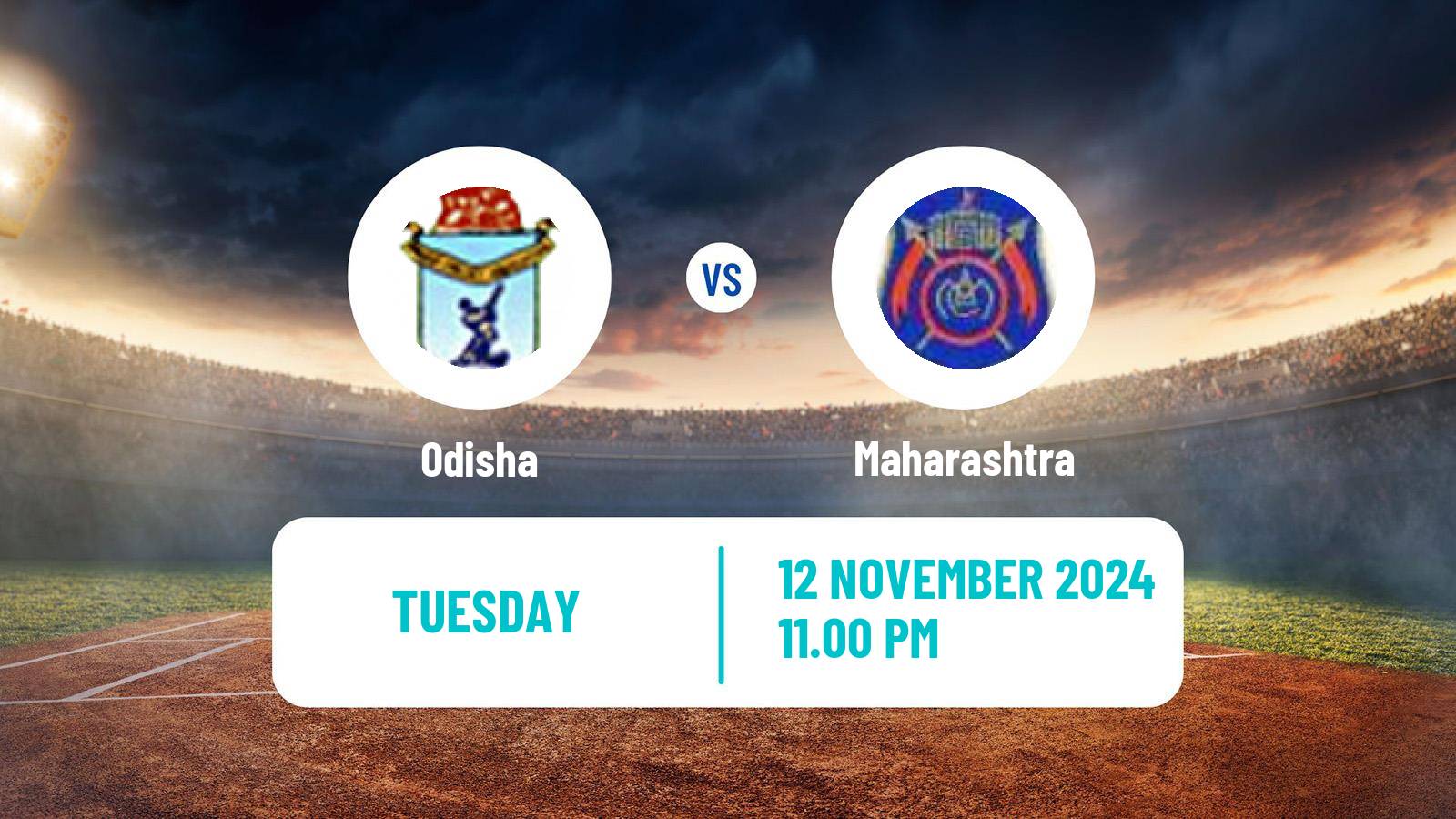 Cricket Ranji Trophy Odisha - Maharashtra