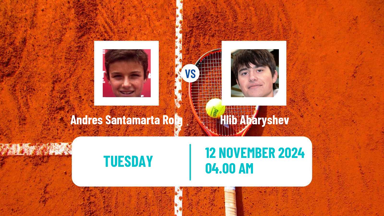 Tennis ITF M15 Valencia Men Andres Santamarta Roig - Hlib Aharyshev