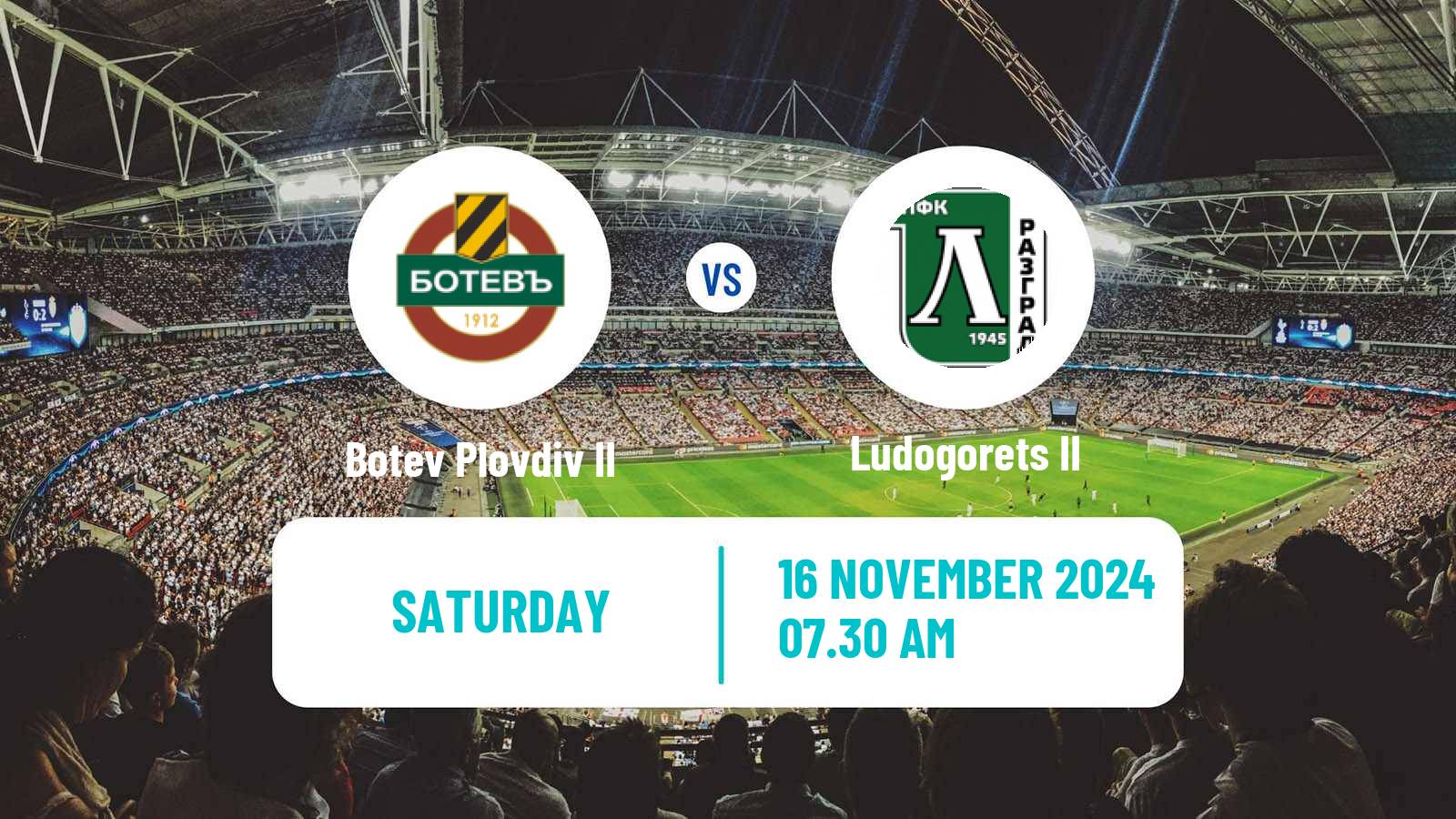 Soccer Bulgarian Vtora Liga Botev Plovdiv II - Ludogorets II