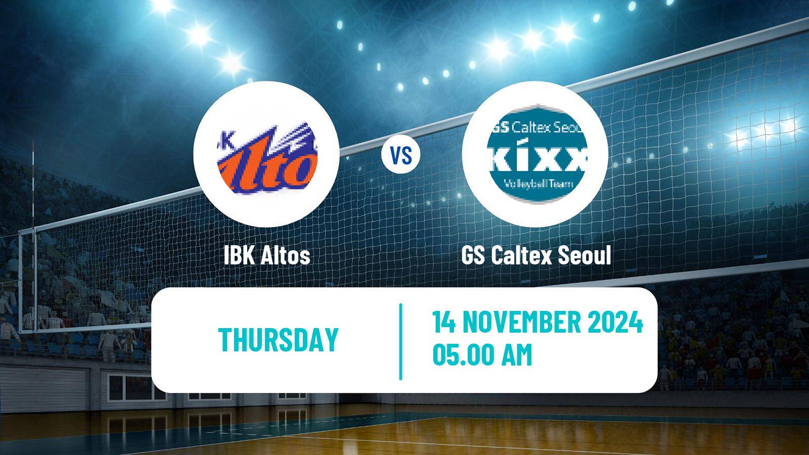 Volleyball South Korean V-League Women IBK Altos - GS Caltex Seoul