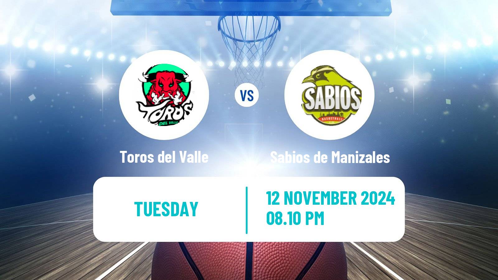 Basketball Colombian LBP Basketball Toros del Valle - Sabios de Manizales