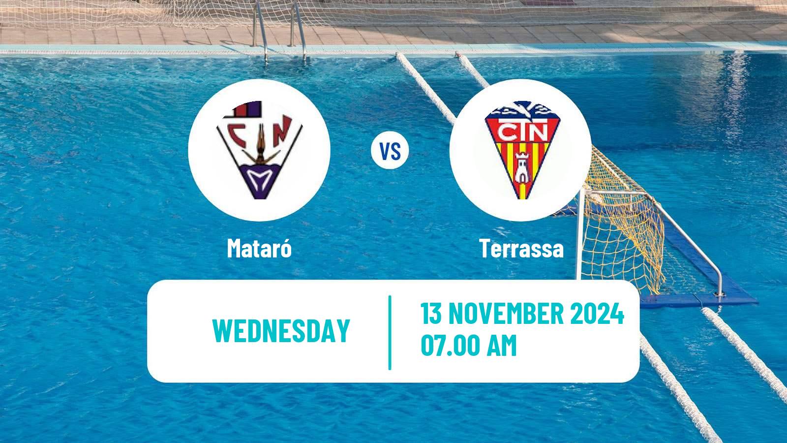 Water polo Spanish Liga Premaat Women Mataró - Terrassa