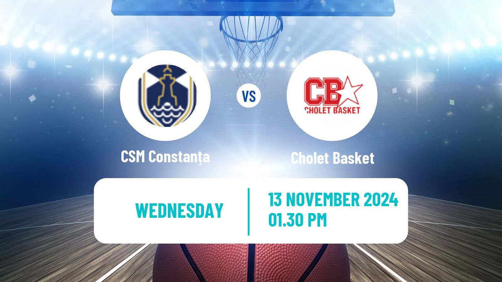 Basketball FIBA Europe Cup CSM Constanța - Cholet Basket