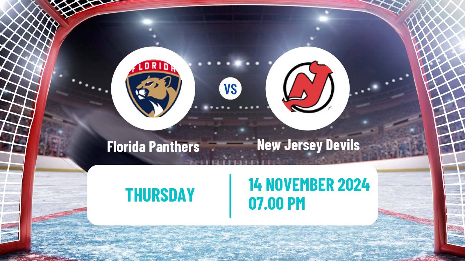 Hockey NHL Florida Panthers - New Jersey Devils