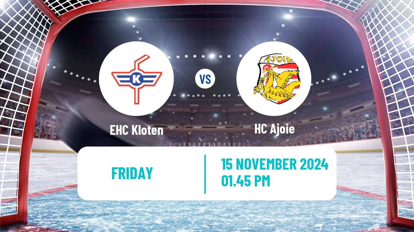 Hockey Swiss National League Hockey EHC Kloten - Ajoie