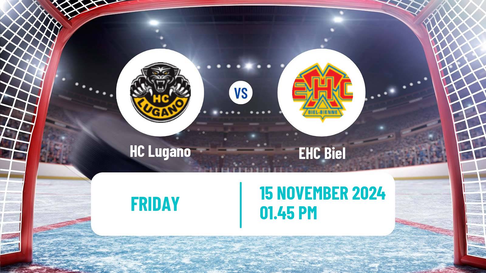 Hockey Swiss National League Hockey Lugano - Biel