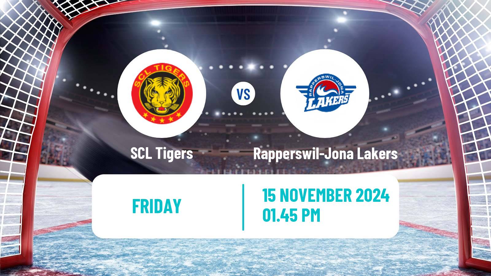 Hockey Swiss National League Hockey SCL Tigers - Rapperswil-Jona Lakers