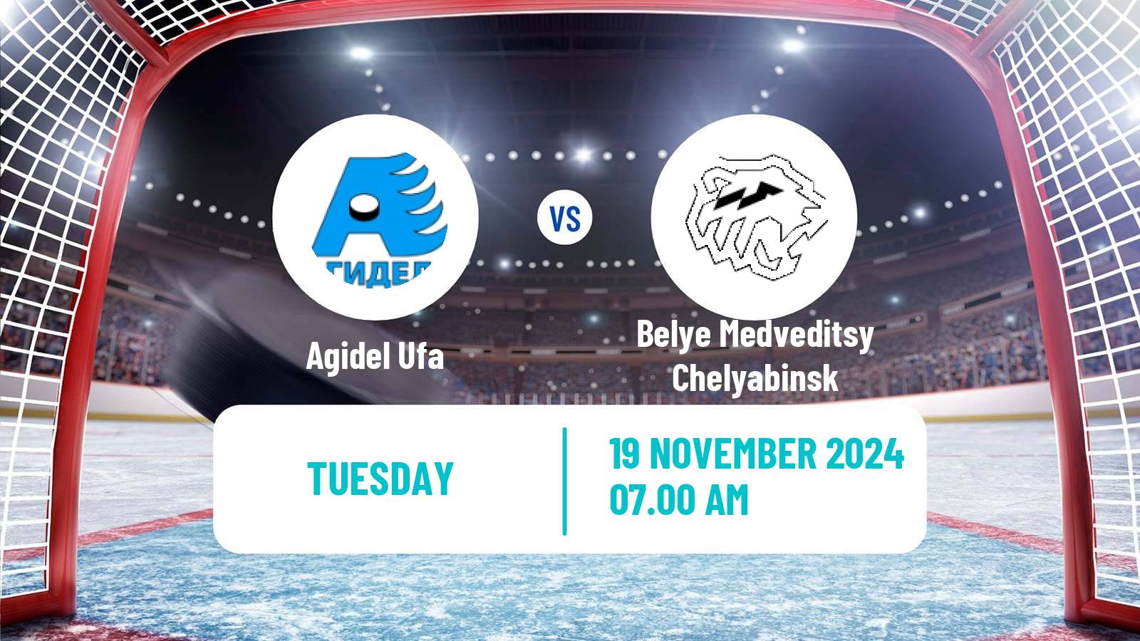 Hockey Russian WHL Agidel Ufa - Belye Medveditsy Chelyabinsk