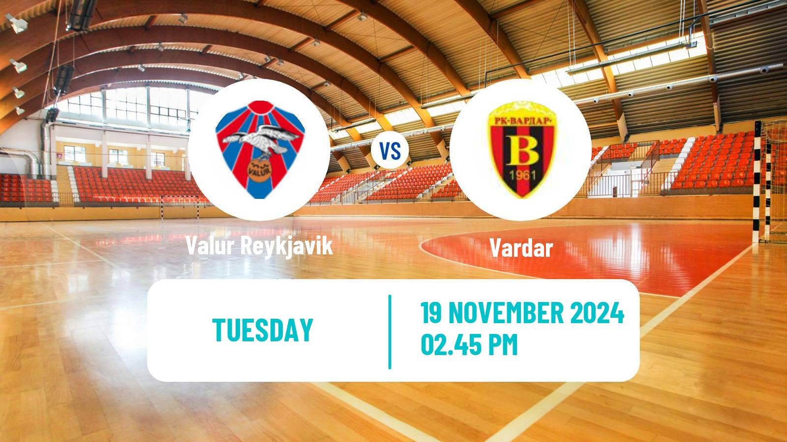 Handball EHF European League Valur Reykjavik - Vardar