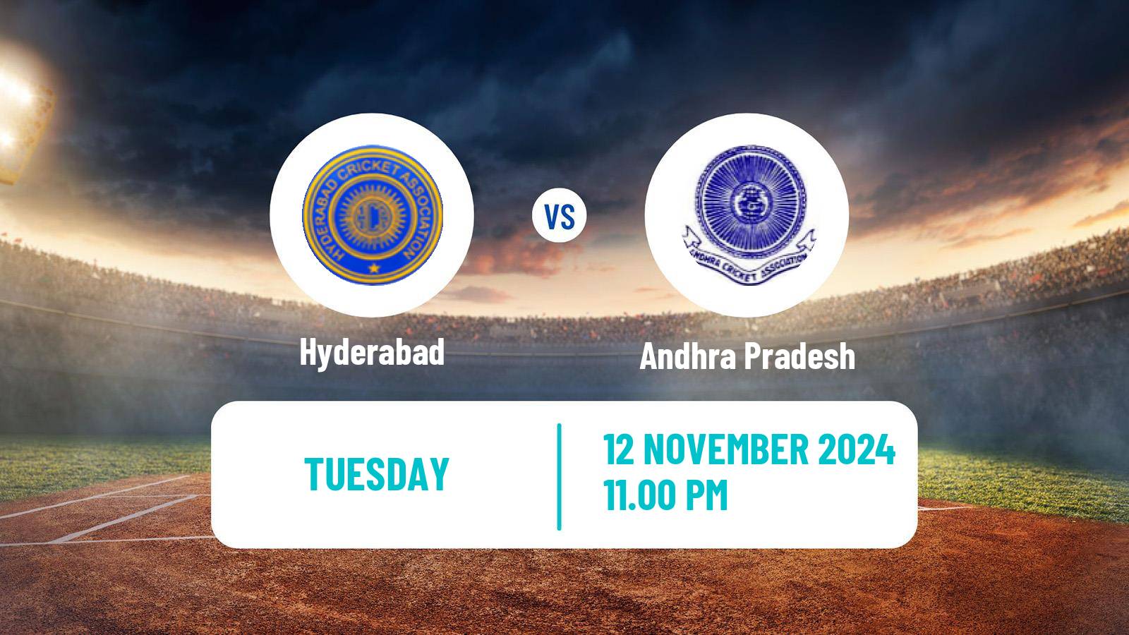 Cricket Ranji Trophy Hyderabad - Andhra Pradesh