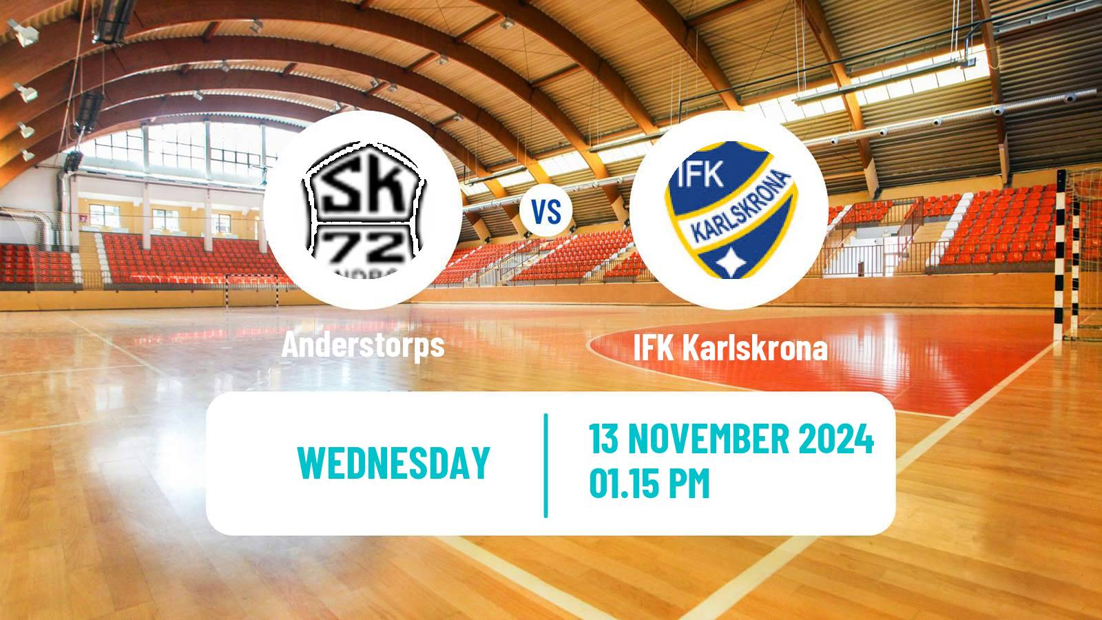 Handball Swedish Allsvenskan Handball Anderstorps - IFK Karlskrona