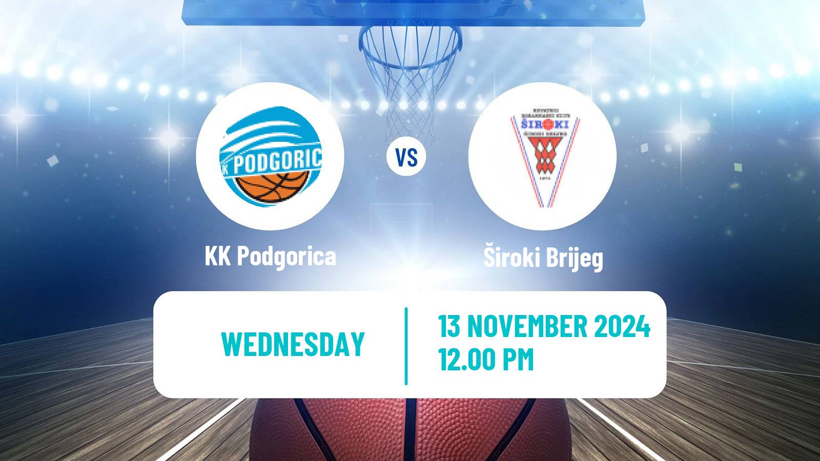 Basketball Adriatic League 2 Podgorica - Široki Brijeg