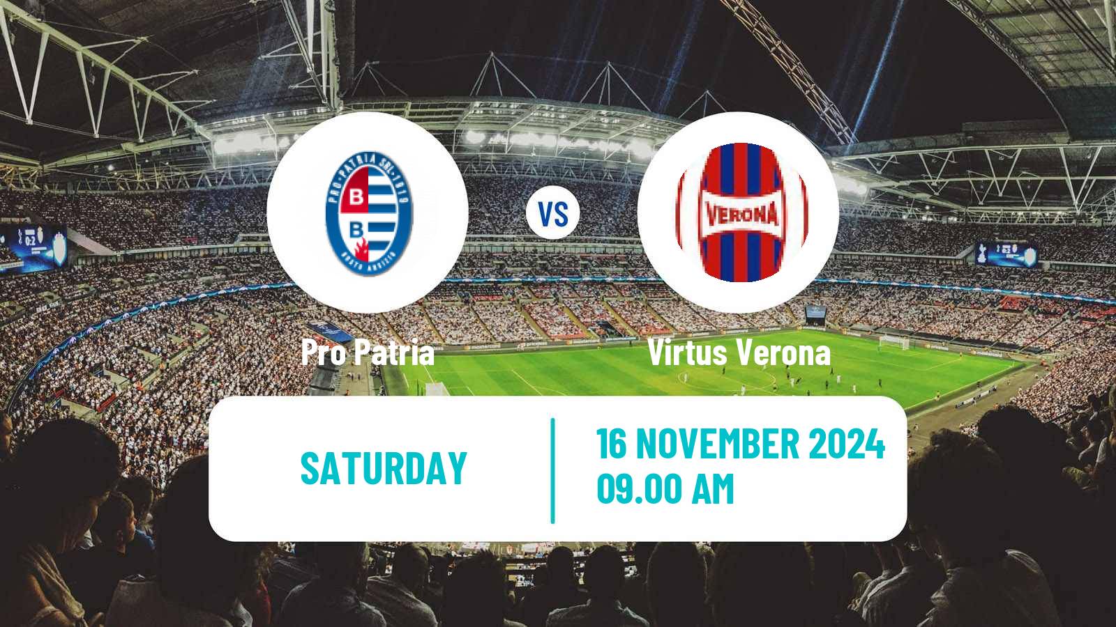 Soccer Italian Serie C Group A Pro Patria - Virtus Verona