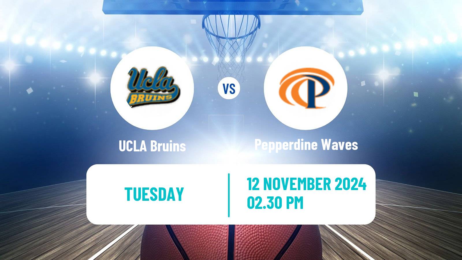 Basketball NCAA College Basketball Women UCLA Bruins - Pepperdine Waves