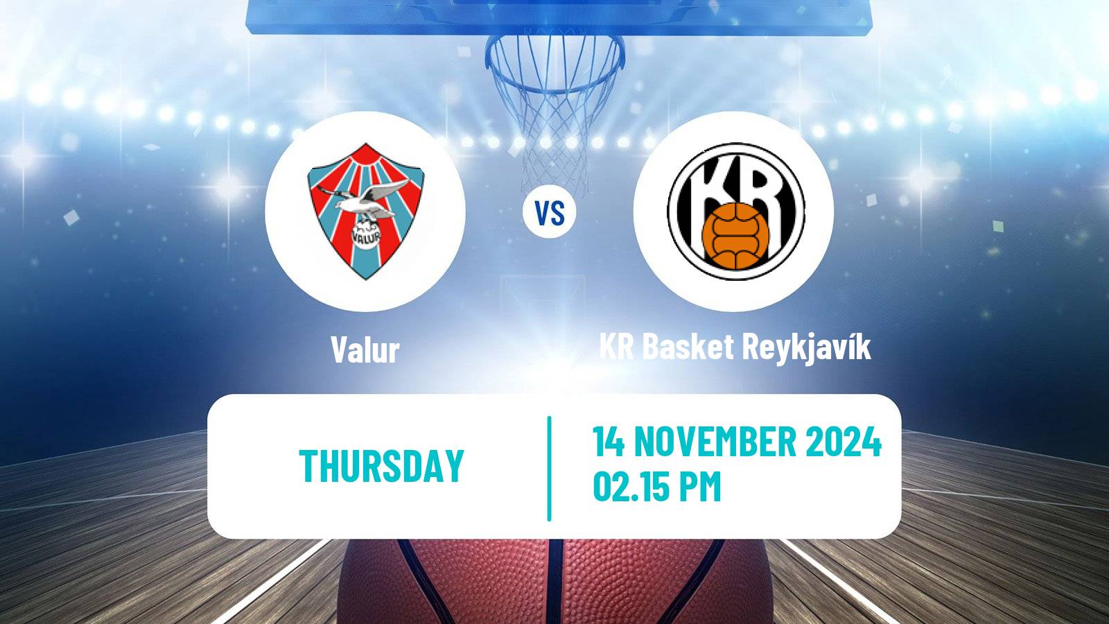 Basketball Icelandic Premier League Basketball Valur - KR Basket Reykjavík