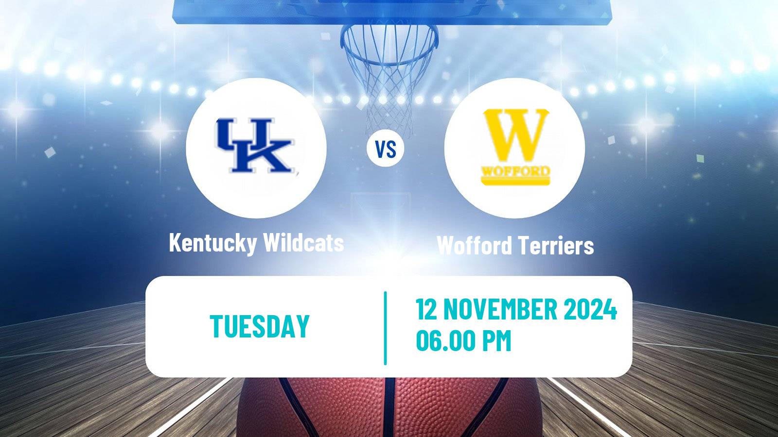 Basketball NCAA College Basketball Women Kentucky Wildcats - Wofford Terriers