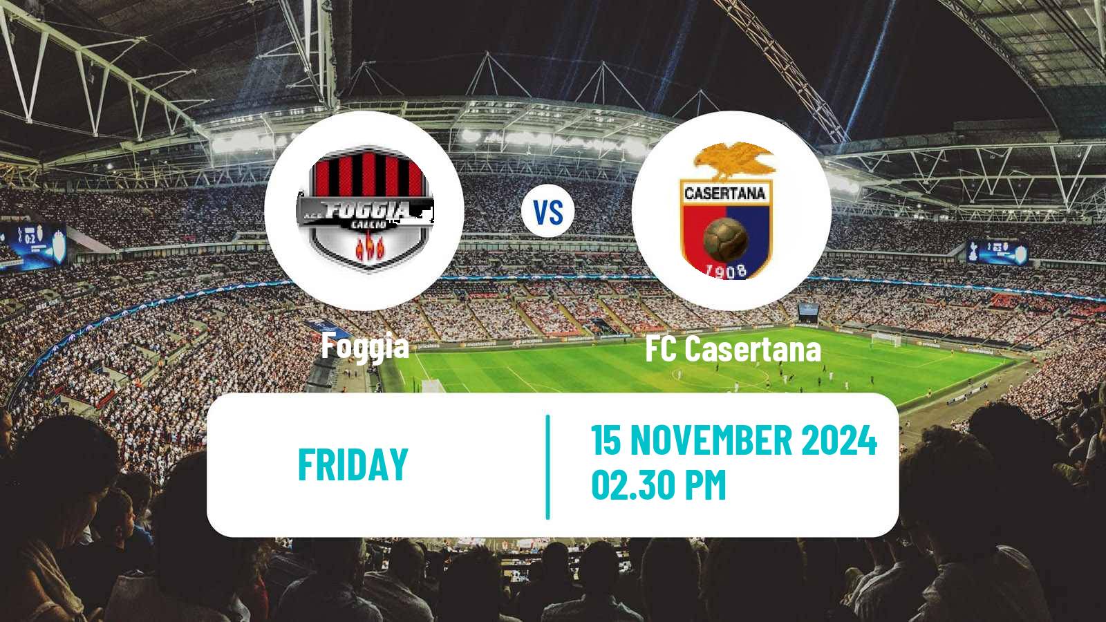 Soccer Italian Serie C Group C Foggia - Casertana