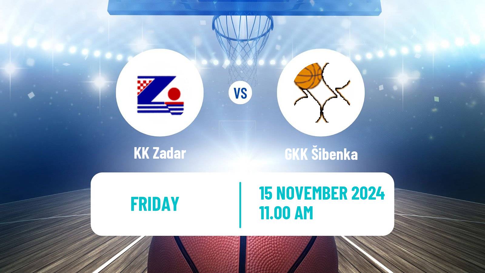 Basketball Croatian Premijer Liga Basketball KK Zadar - GKK Šibenka