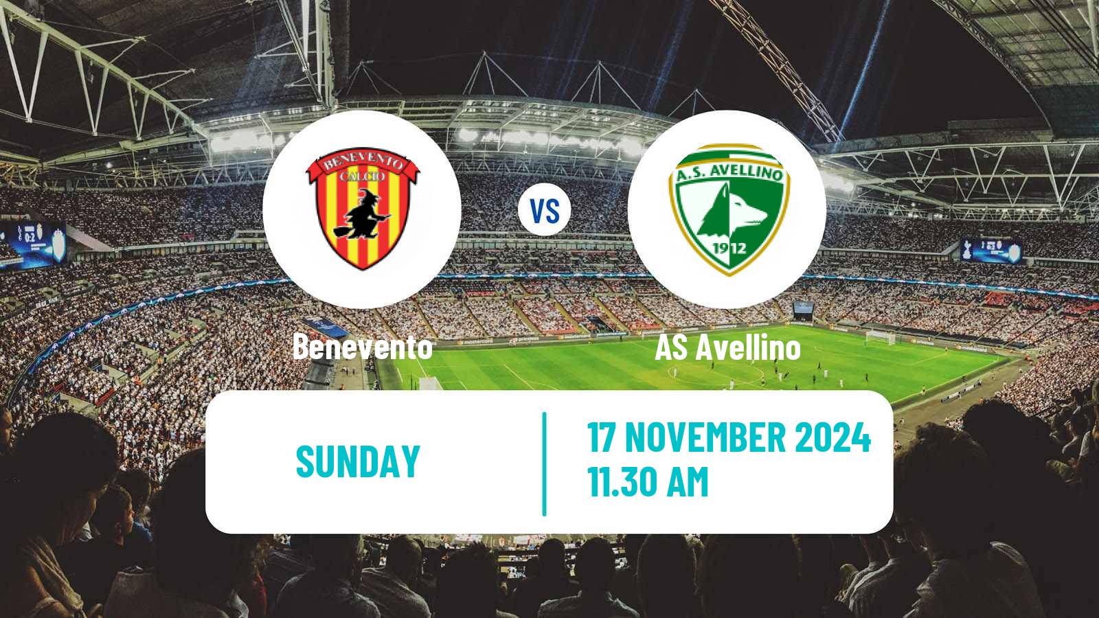 Soccer Italian Serie C Group C Benevento - Avellino