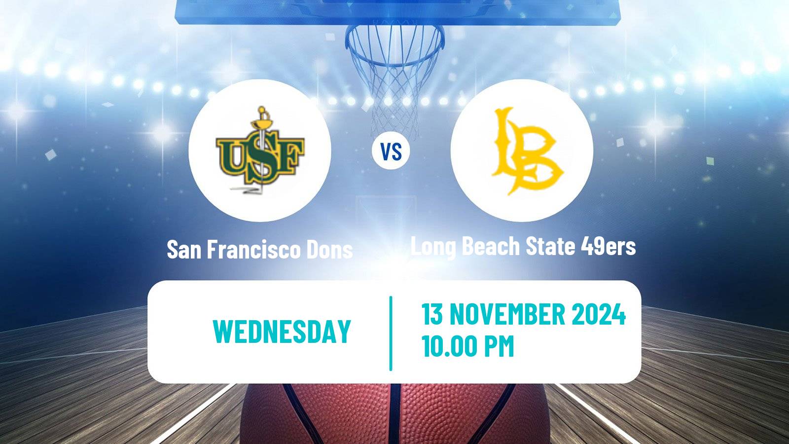 Basketball NCAA College Basketball San Francisco Dons - Long Beach State 49ers