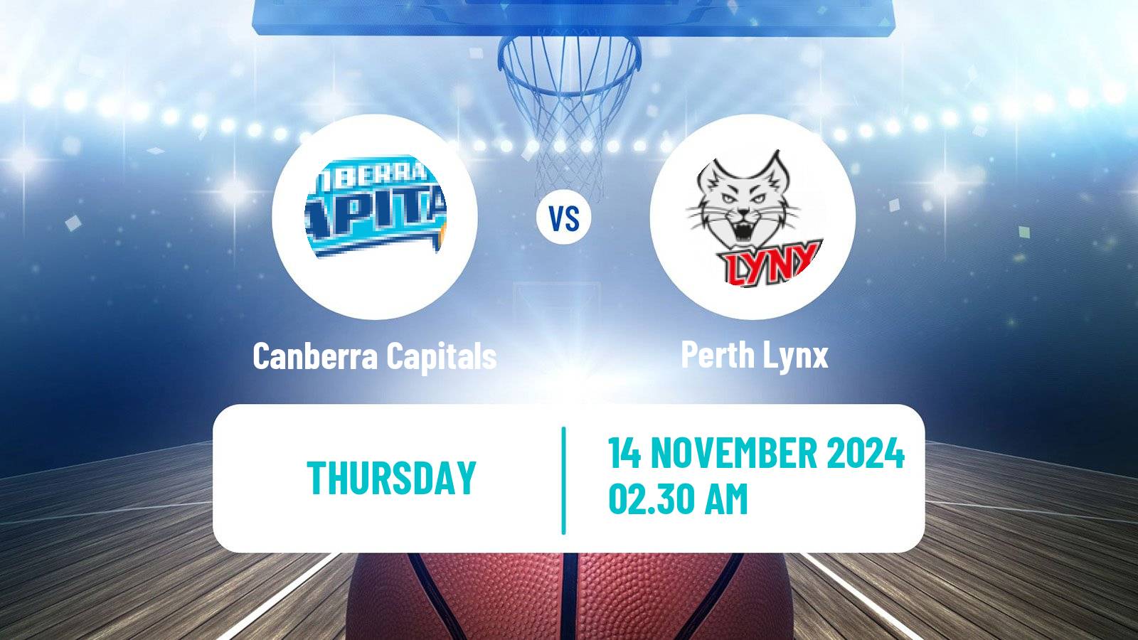 Basketball Australian WNBL Canberra Capitals - Perth Lynx