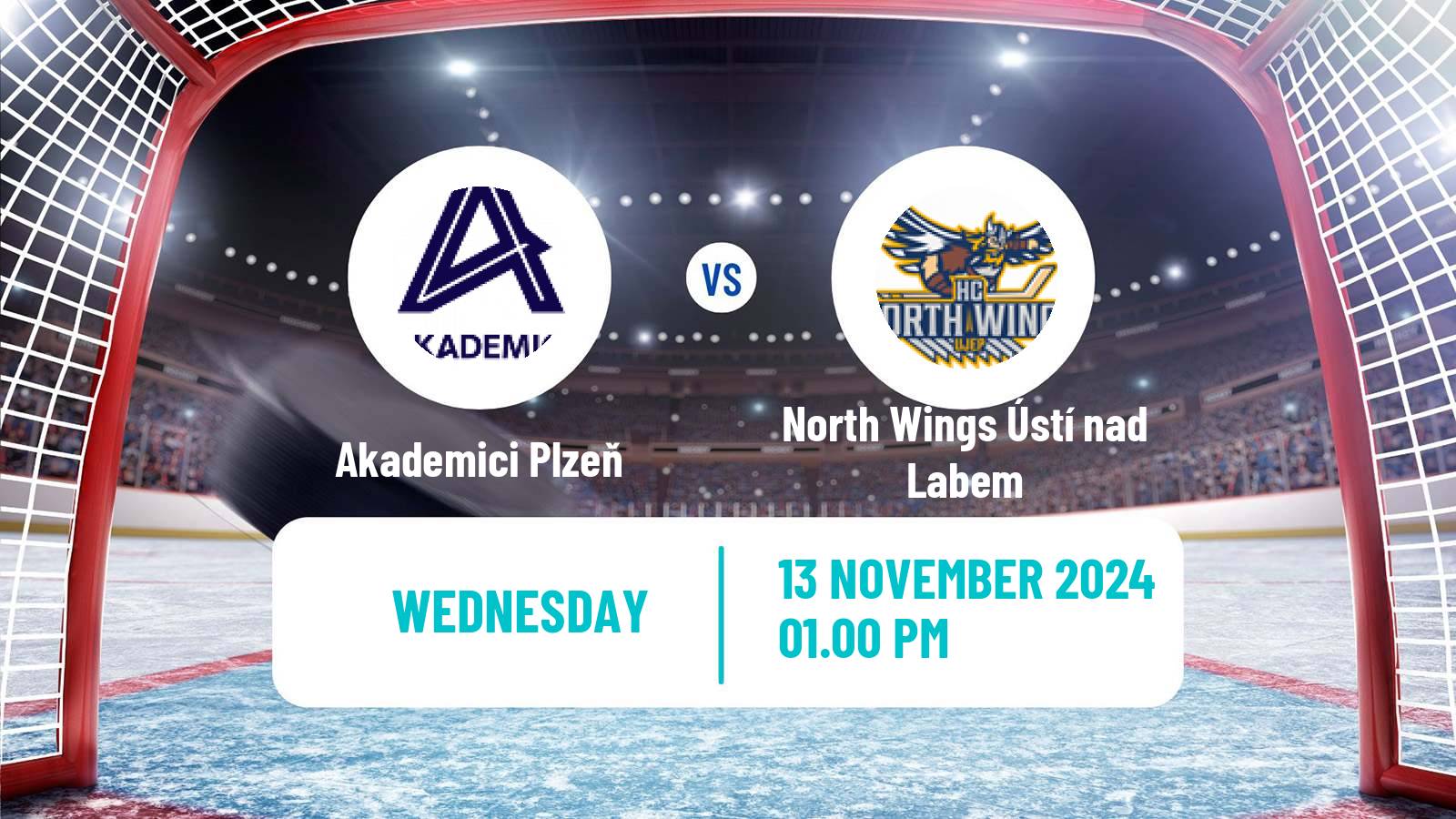 Hockey Czech ULLH Akademici Plzeň - North Wings Ústí nad Labem