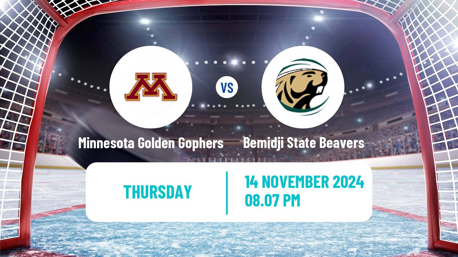 Hockey NCAA Hockey Minnesota Golden Gophers - Bemidji State Beavers