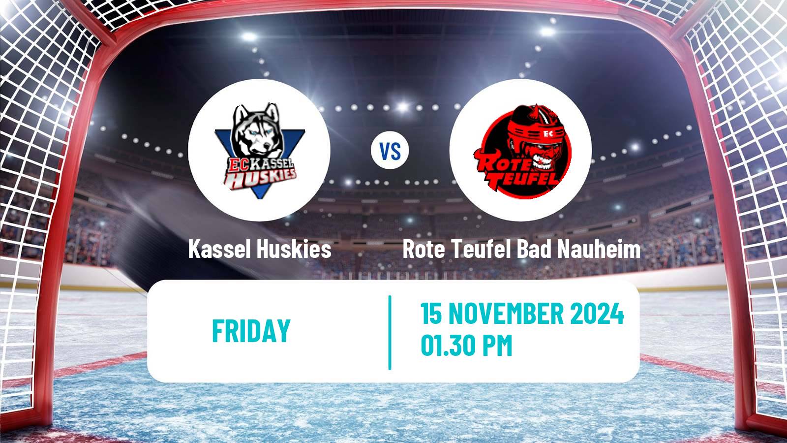 Hockey German DEL2 Kassel Huskies - Rote Teufel Bad Nauheim