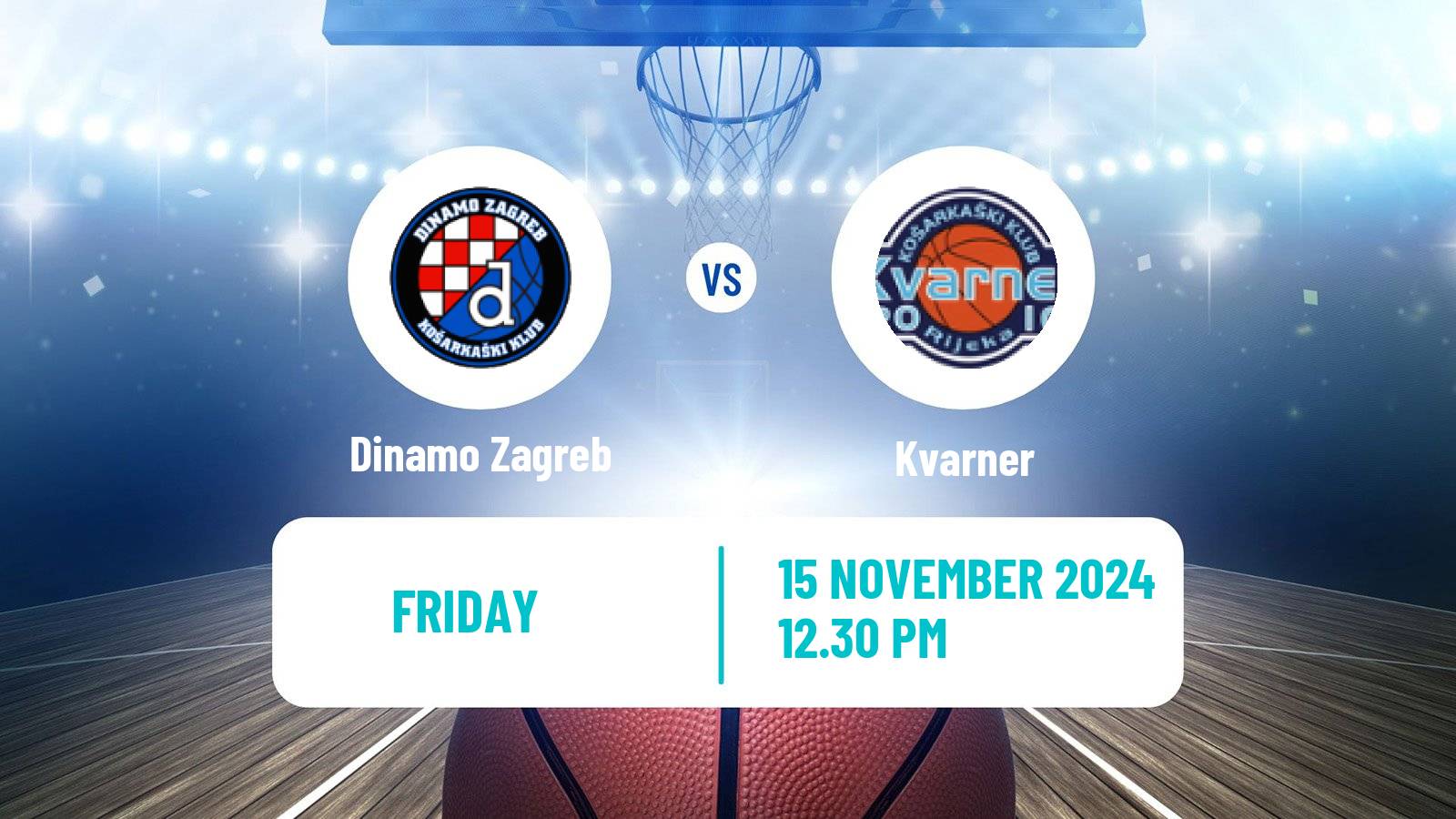 Basketball Croatian Premijer Liga Basketball Dinamo Zagreb - Kvarner