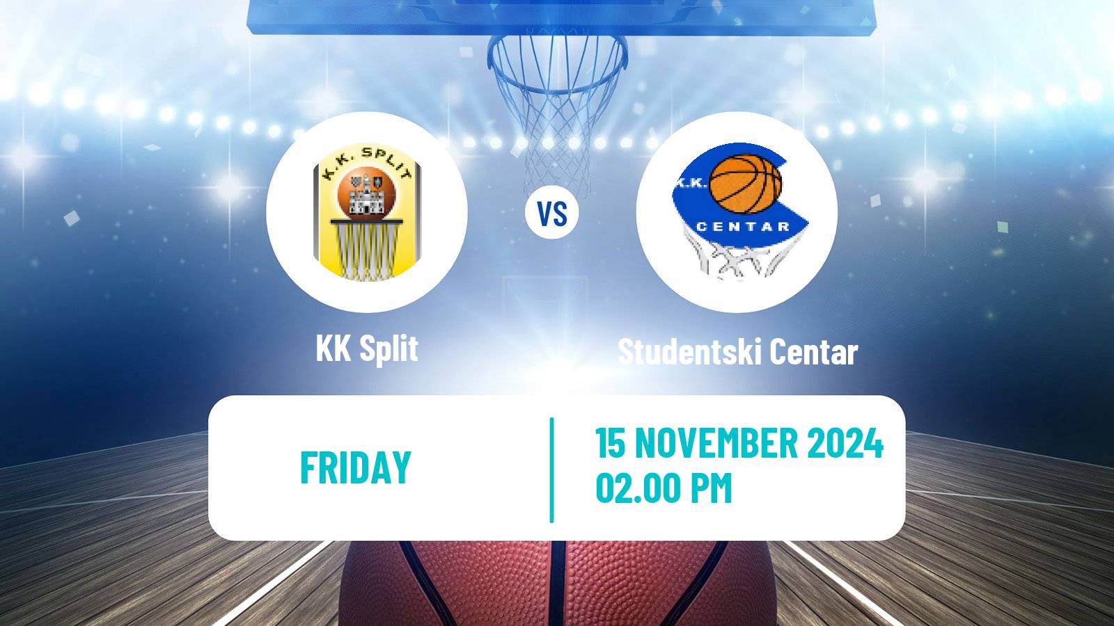 Basketball Adriatic League KK Split - Studentski Centar