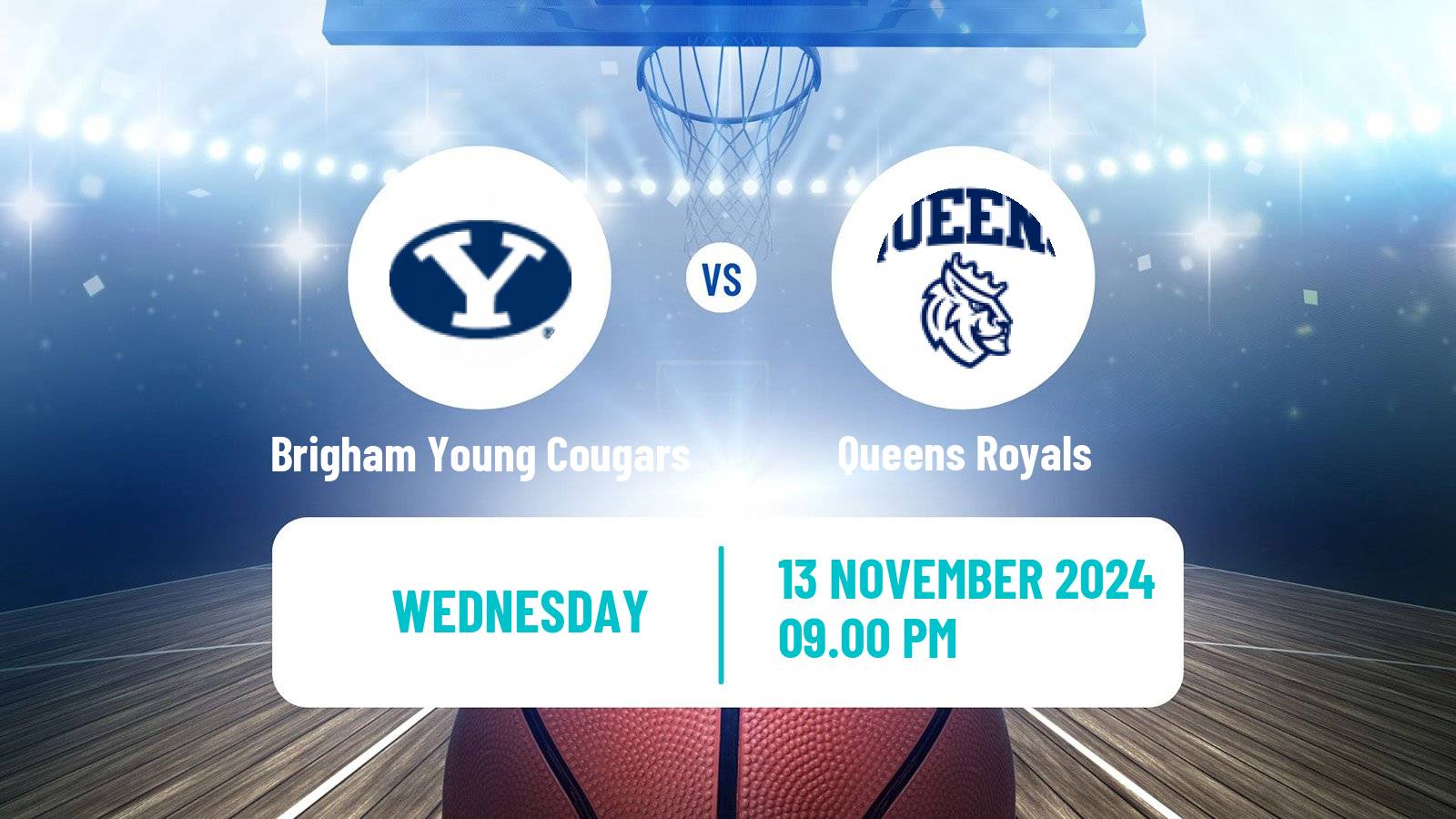 Basketball NCAA College Basketball Brigham Young Cougars - Queens Royals