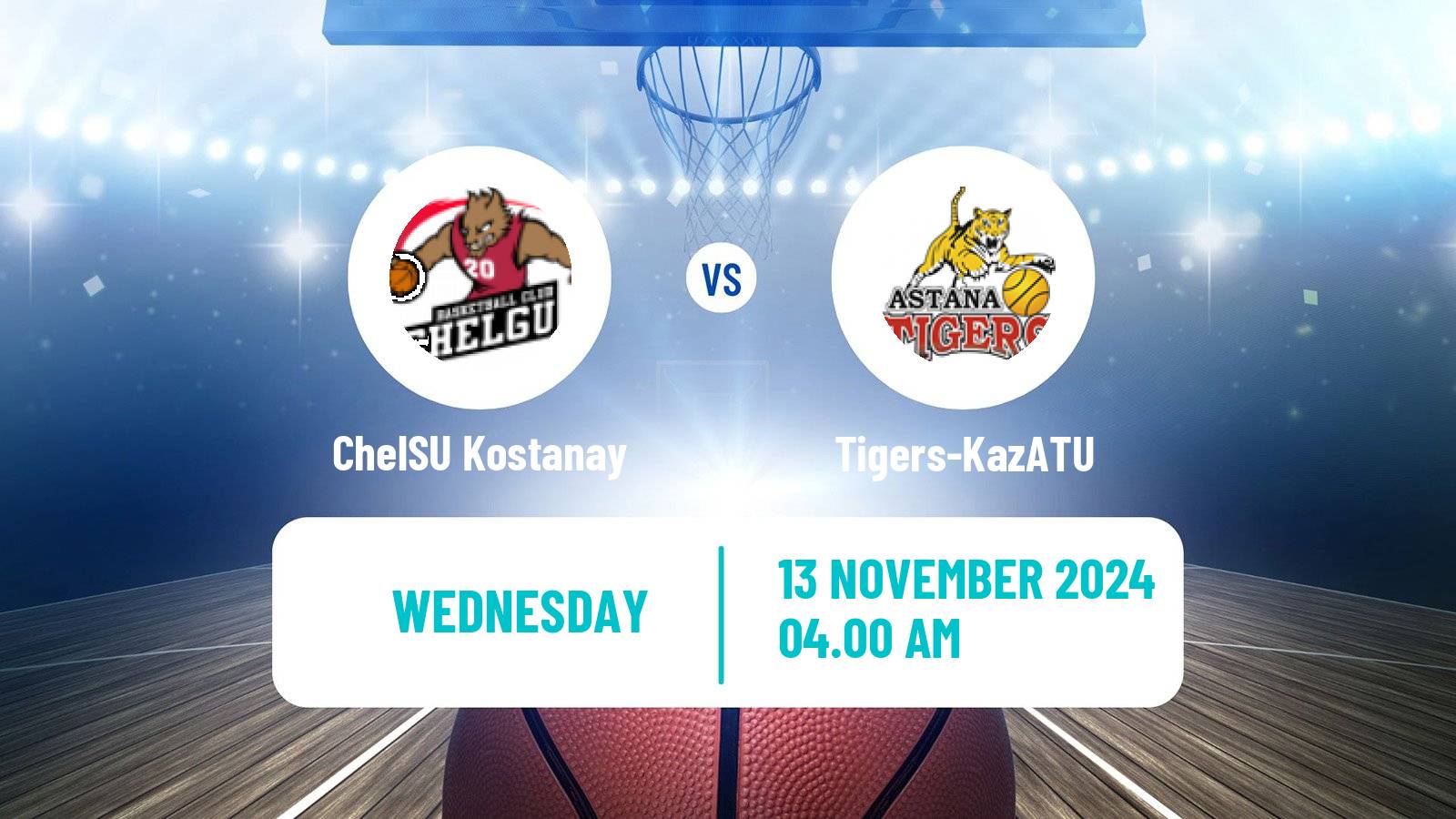 Basketball Kazakh Higher League Basketball ChelSU Kostanay - Tigers-KazATU