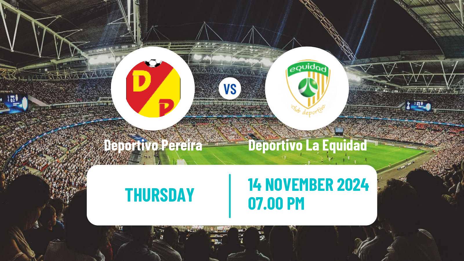 Soccer Colombian Primera A Deportivo Pereira - Deportivo La Equidad