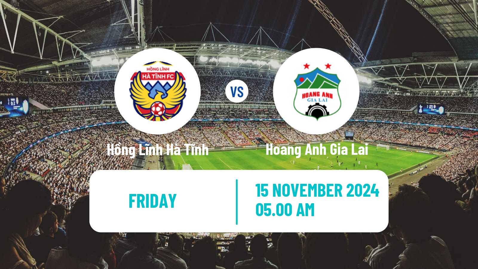 Soccer Vietnamese V League 1 Hồng Lĩnh Hà Tĩnh - Hoang Anh Gia Lai